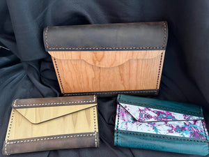 Leather and Wood Small Purse Design File