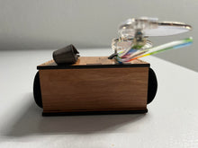 Load image into Gallery viewer, Leather and Wood Bedside Organizer
