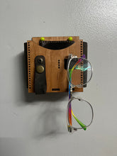 Load image into Gallery viewer, Leather and Wood Bedside Organizer
