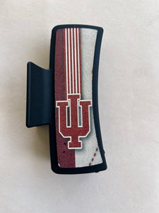 IU Printed Leather For Hair Clip
