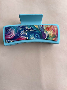 Colorful Pattern Hair Clip - 1