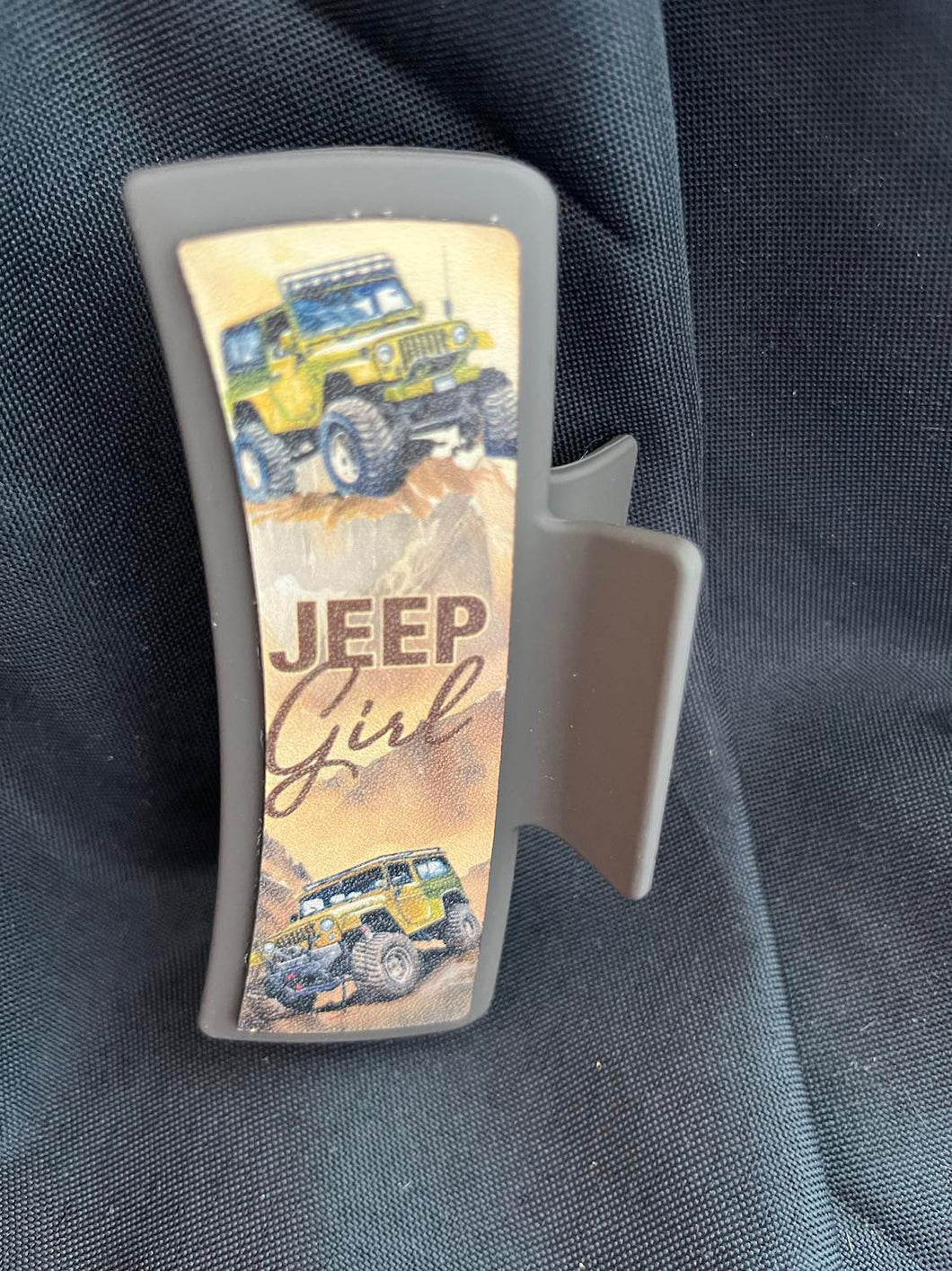 Jeep Girl Pattern Hair Clip