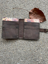 Load image into Gallery viewer, Highland Cow Wood and Leather Wallet
