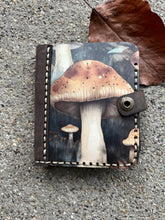 Load image into Gallery viewer, Mushroom Wood and Leather Wallet
