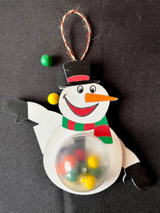 Snowman Candy Ornament Laser design file
