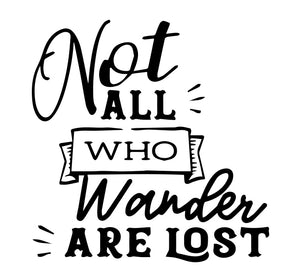 Not All Who Wander Engraved Journal