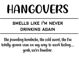 Hangovers Candle