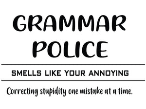 Grammar Police Candle